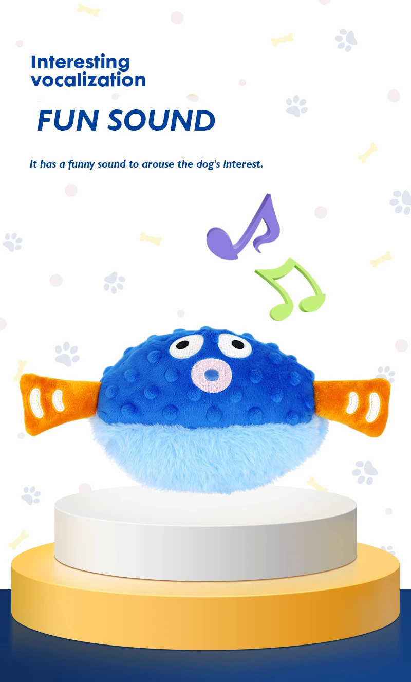 NEW Pet Plush Bouncing Ball Sound Dog Toy Electric Bouncing Ball Intelligent Automatic Rolling Ball manufacture