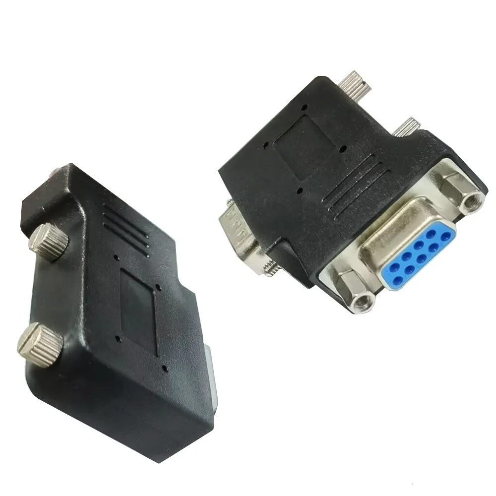 Rs232 Db9 Pin Male To Female Left & Right 90 Degree Changer Coupler ...