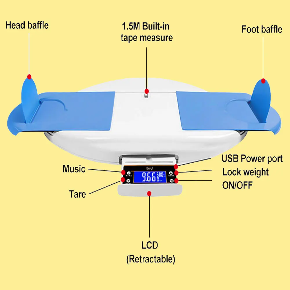 Baby Weight Scale Digital Baby Weighing Scale for Newborns