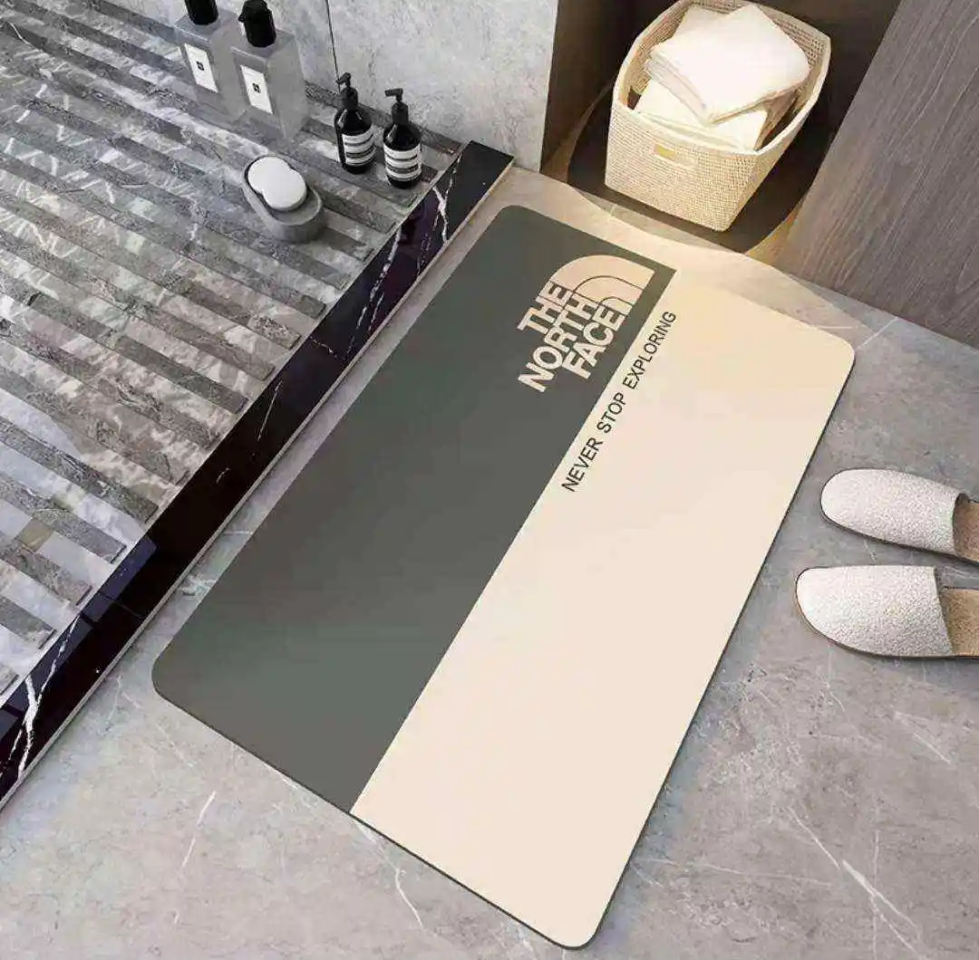 New Arrivals Factory Wholesale Non Slip Bath Floor Mat Quick Dry Diatom rugs for Bathroom Kitchen Bedroom Entrance Door mats