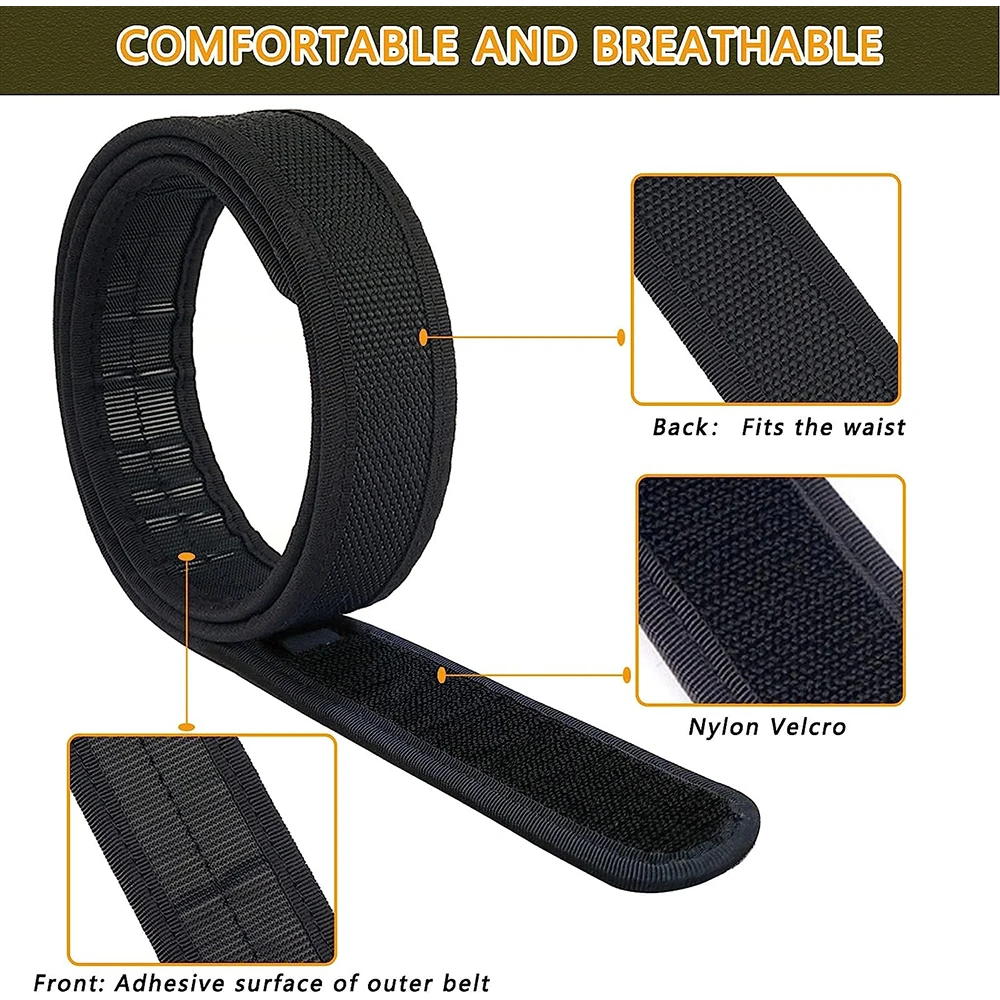 Durable Wear-resistant Lightweight Sports Tactical Belt Adjustable Training Quick Release Nylon Belt