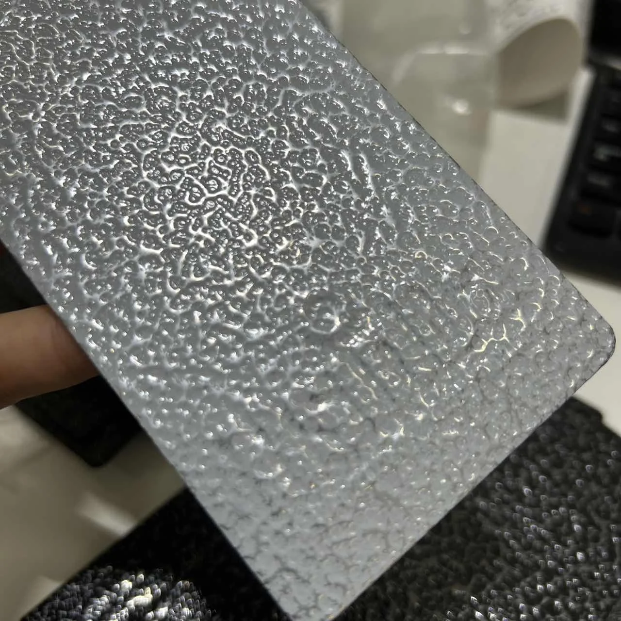 White Hammer Texture Powder Coating for Metal Furniture