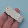 Steel brushed wallet clip