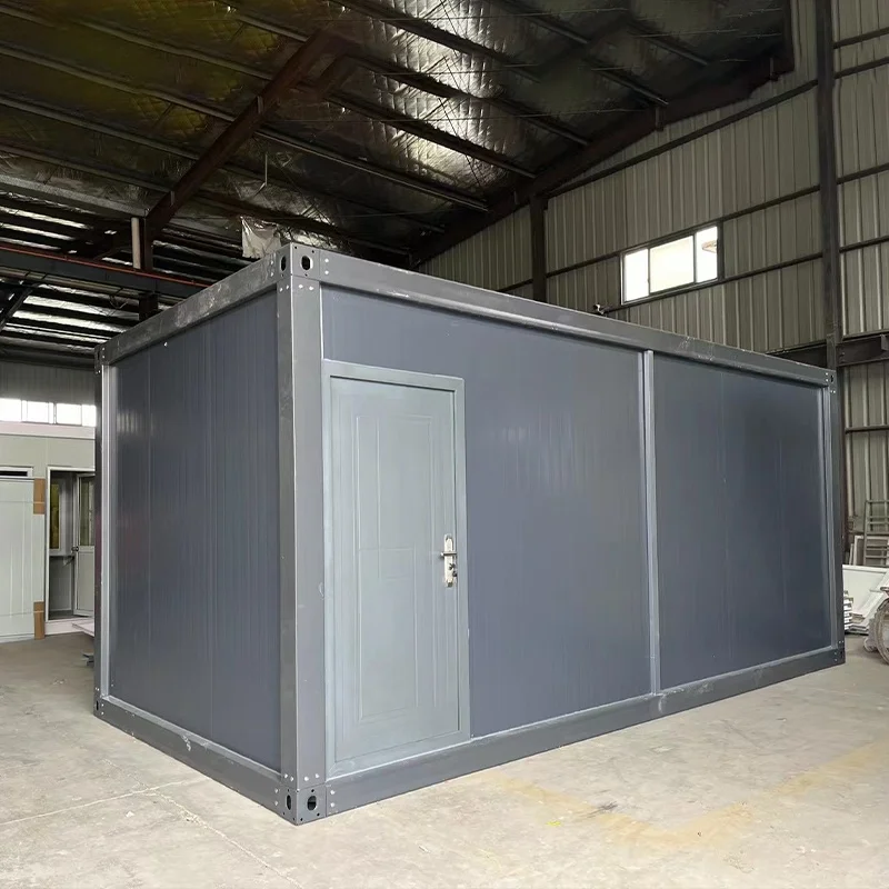 منزل حاويات معياري هيكل فولاذي - مبنى جاهز مسطح يمكن نقله للمكتب/المنزل، كاسا كونتينيدور دي أوفيسينا