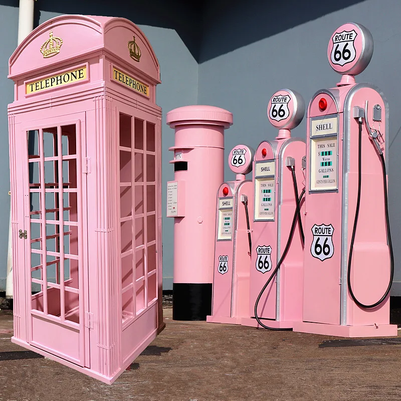 Custom London Telephone Booth Pink Telephone Booth Outdoor Art