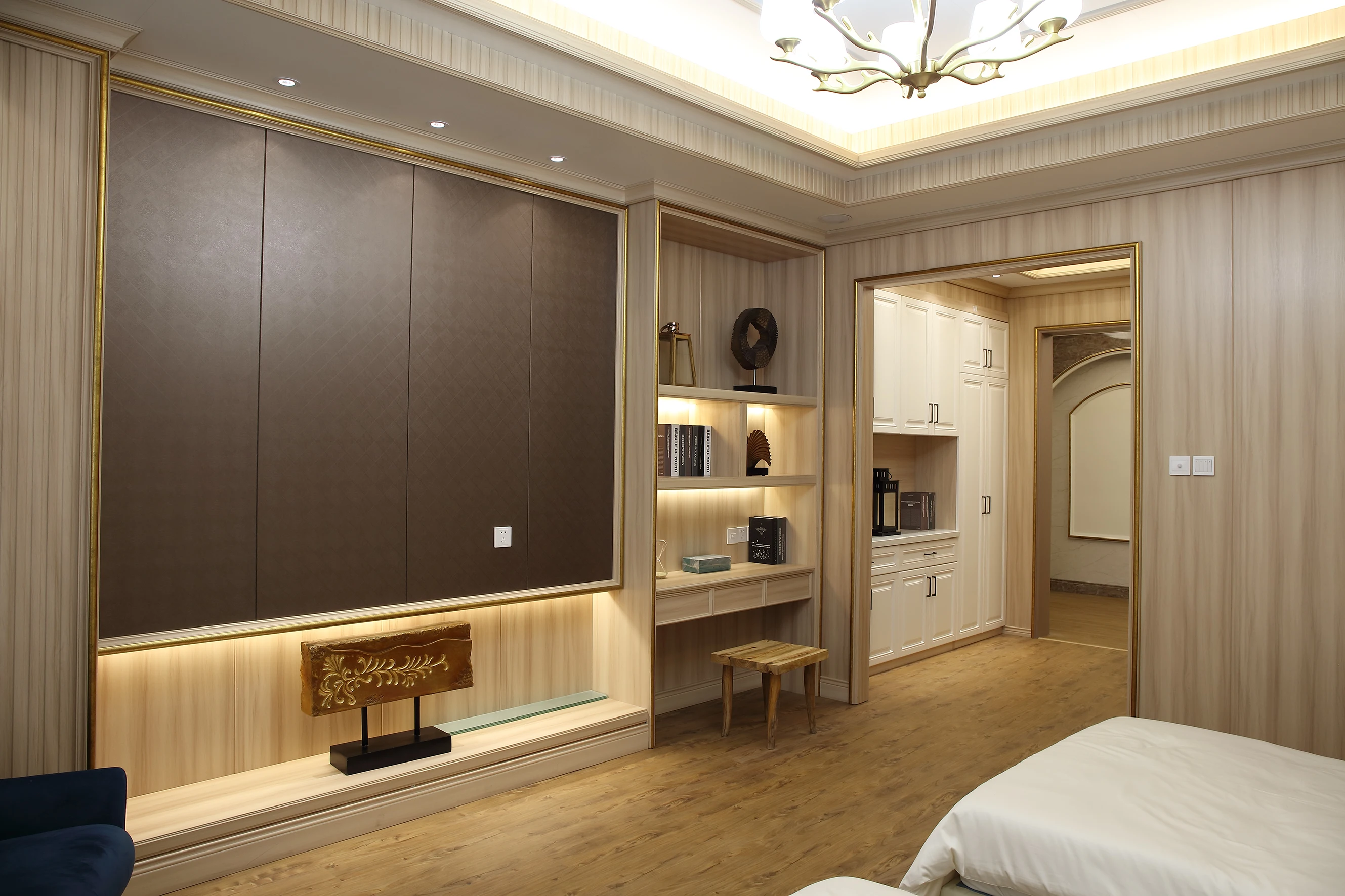 Waterproof Building Material 80mm-thickness WPC Wall Panel Partition Wall