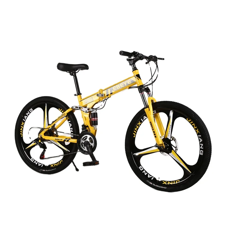 2025 New Yellow Folding Bike 26 Inch Bikes Made in China/cheap Wholesale Mountain Bike Road Bicycles for Sale Folding Bike