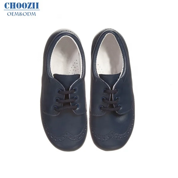 2020 новый дизайн, модная детская синяя школьная обувь из натуральной кожи для мальчиков