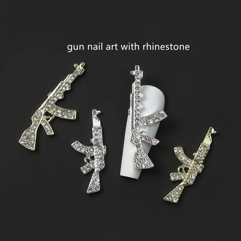 Shop CRASPIRE Gun Nail Charms 32Pcs 4 Style 3D Nail Charms with