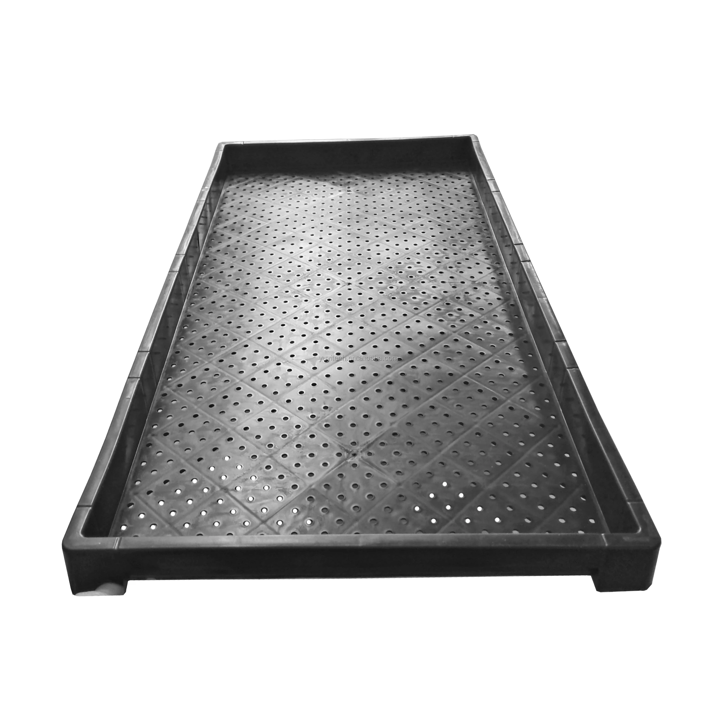 300x600mm Stackable Strong Flat PP Plastic Nursery Paddy Planting 1020 Rice Seedling Tray for Rice Transplanter