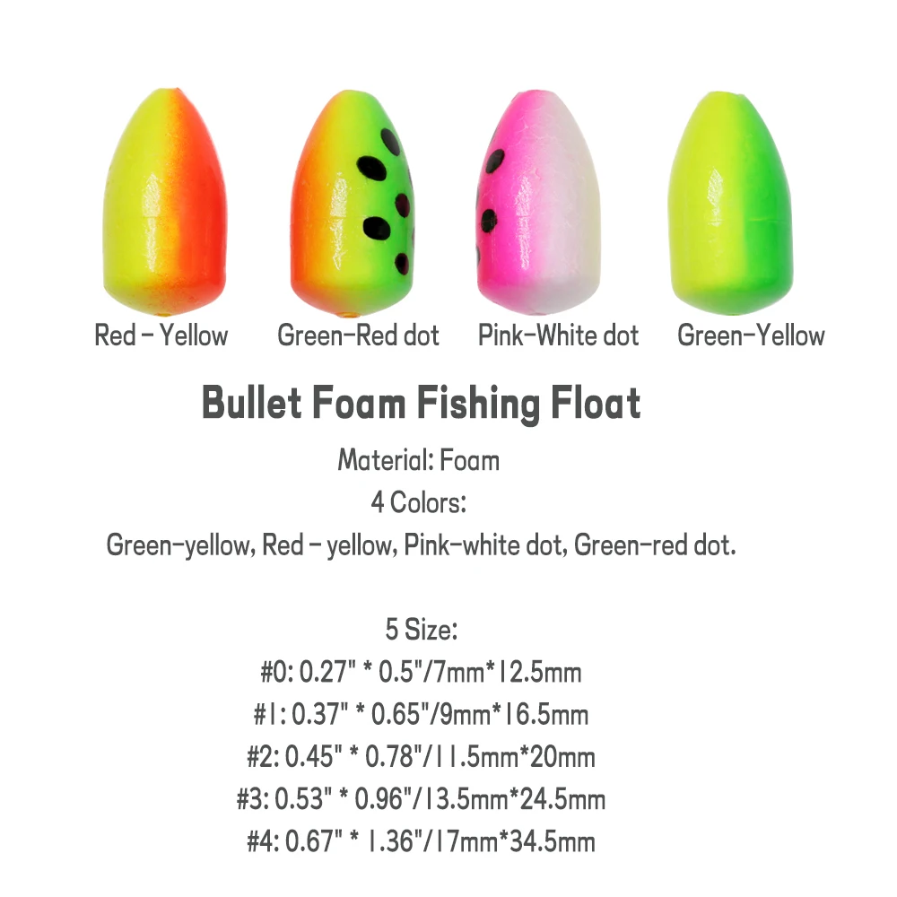 Bullet Fishing Foam Snell Floats Fishing
