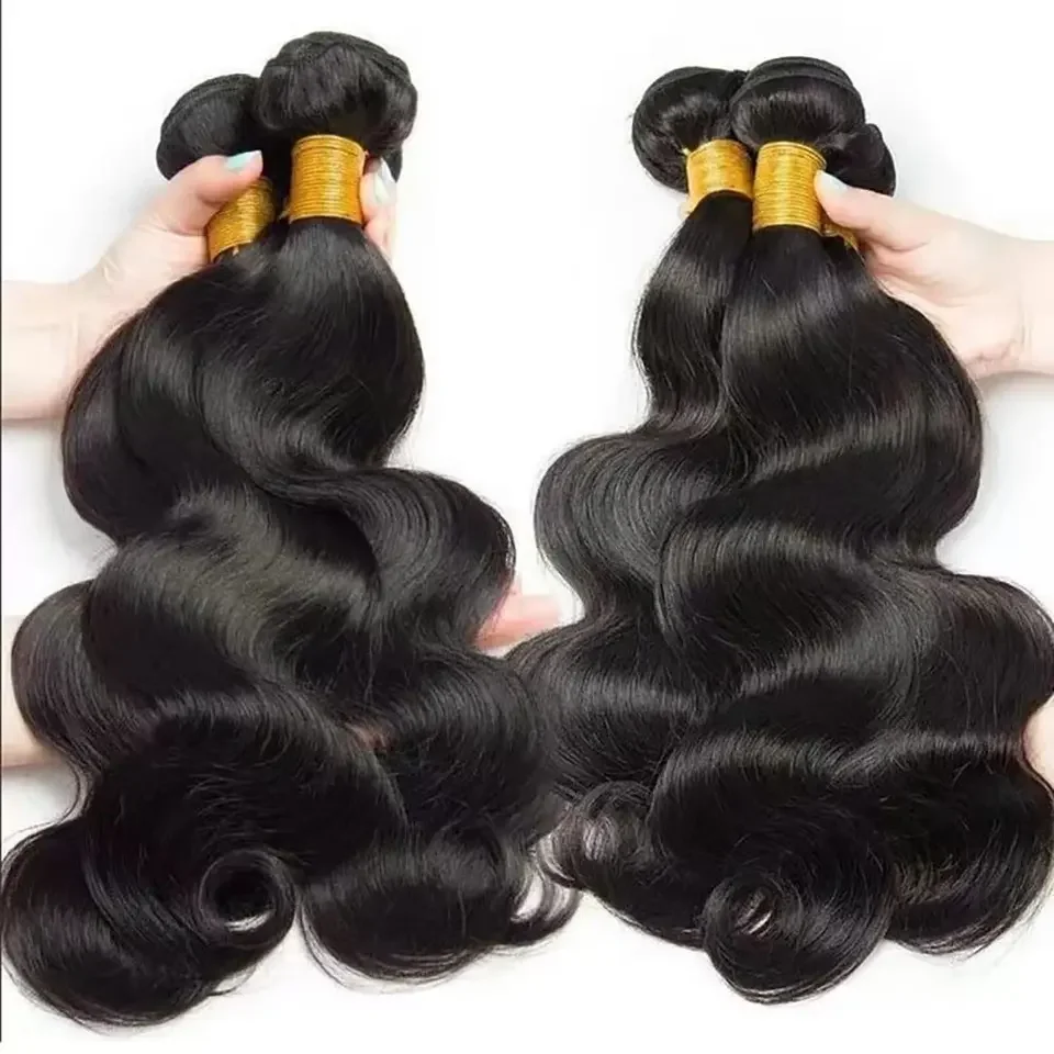 Grade 10A 12A Mink Brazilian Virgin Body Wave Hair Bundles display picture 2
