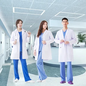 Factory Wholesale Custom White Lab Coat Doctor's Overalls Female Food Factory Overalls