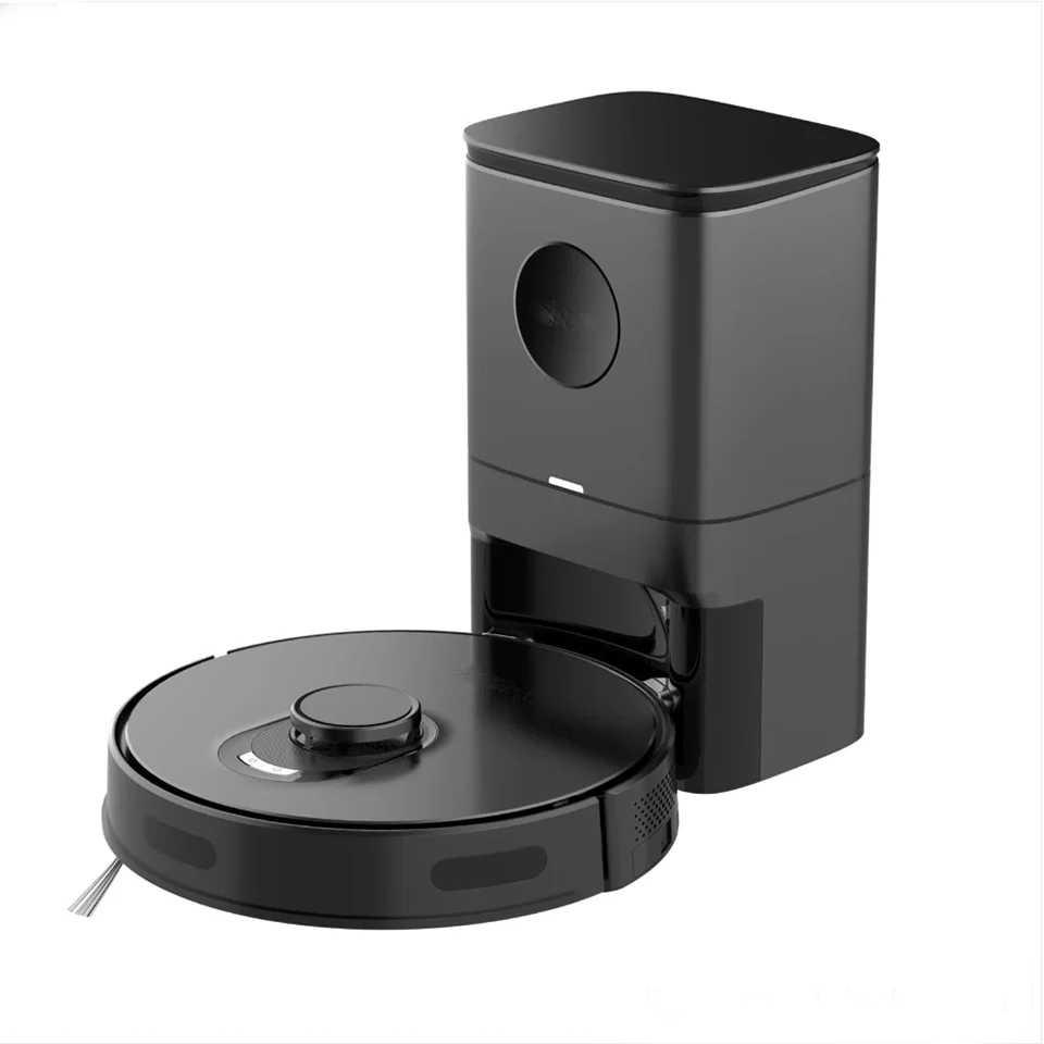 Robotic Vacuum Cleaner with Selfemptying Dustbin Lidar Navigation