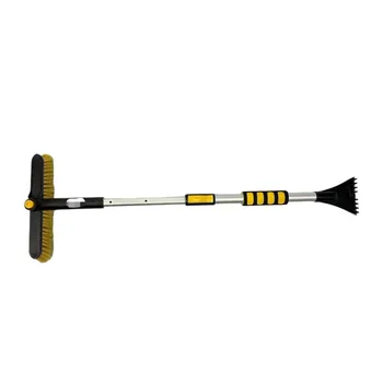 Hot Selling Long-Handle Extendable Car Snow Brush Winter Windshield Scrape Snow Removal Cleaning Tool Removable Car Wash Brushes