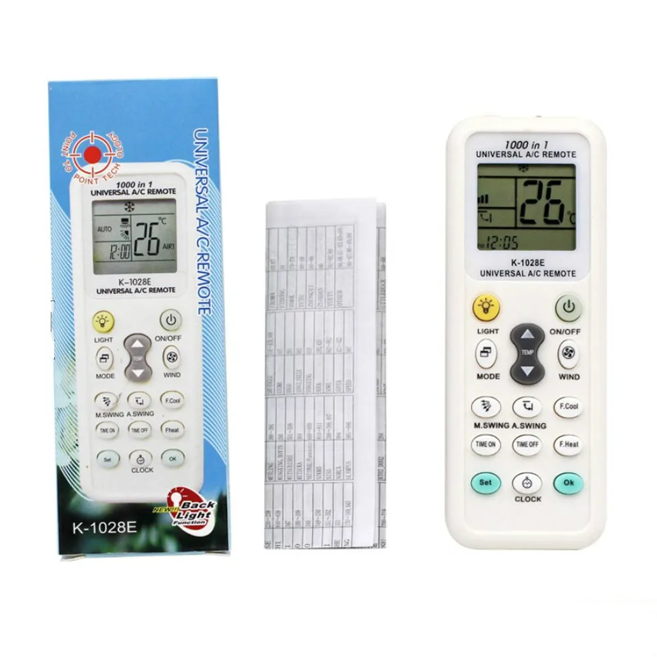 エリコン エアコン用1000In1ユニバーサルワイヤレスリモコンK-1028E A/C