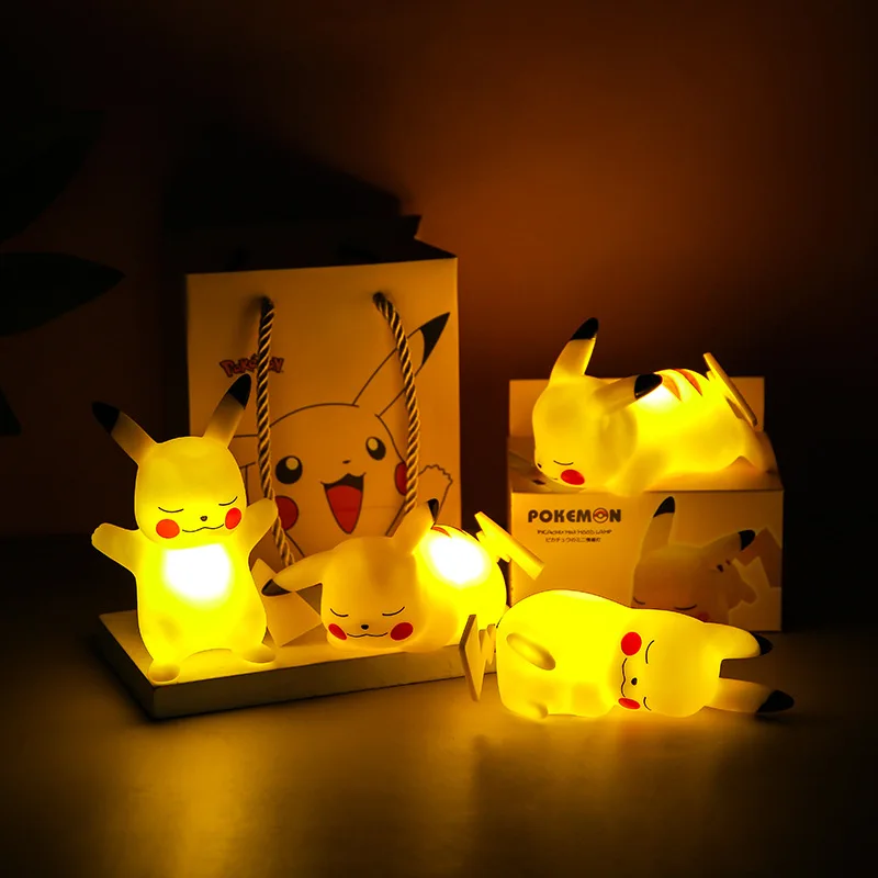 Mô Hình Anime Pokemone Pika Chu Dễ Thương Đồ Chơi Mô Hình Đèn Ngủ ...