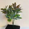Planta acuática de plástico de 30 cm con hojas de osmanthus - 6 colores otoñales