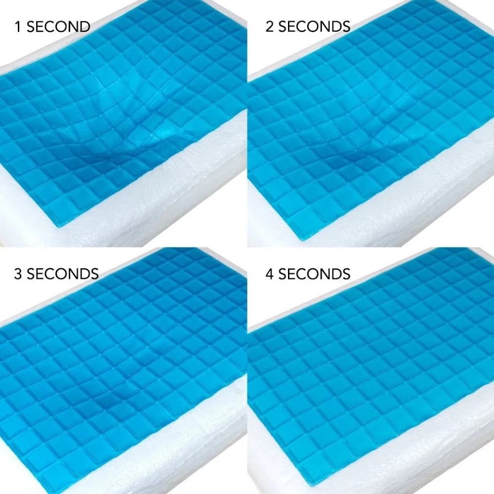 Comfortable Luxury Gel Pillow for Back Stomach or Side Sleepe Cooling Microgel Memory Foam