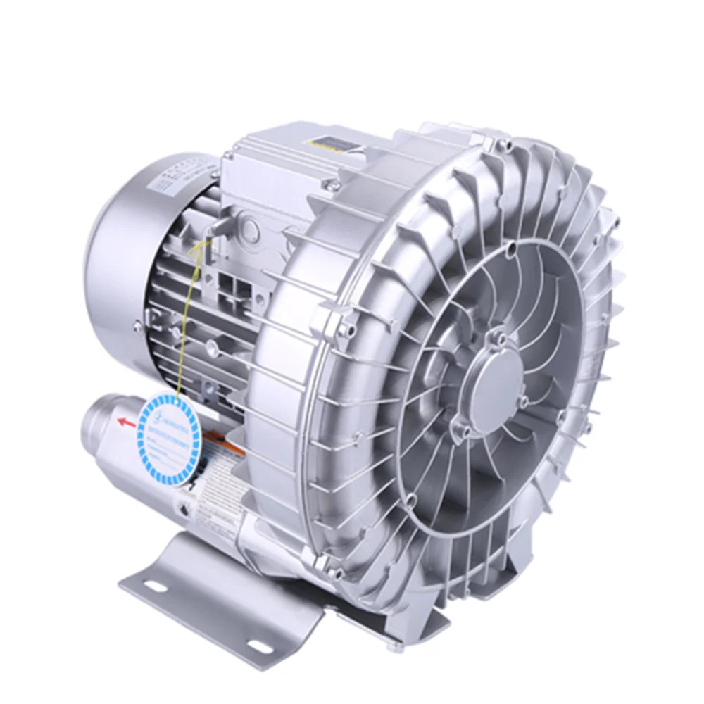 Souffleur Régénératif 380V Triphasé - Puissance 550W (0,74HP) - Débit Max 85 M³/h