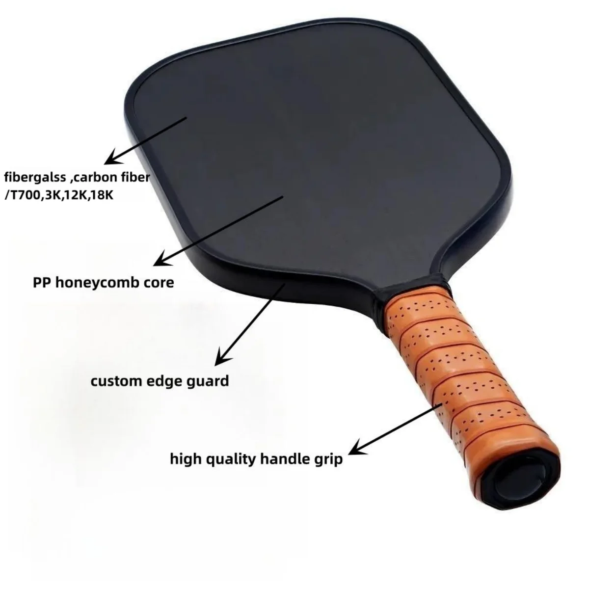 Whole Sale High Quality Glass Fieber Pickleball Paddle From Beginner To