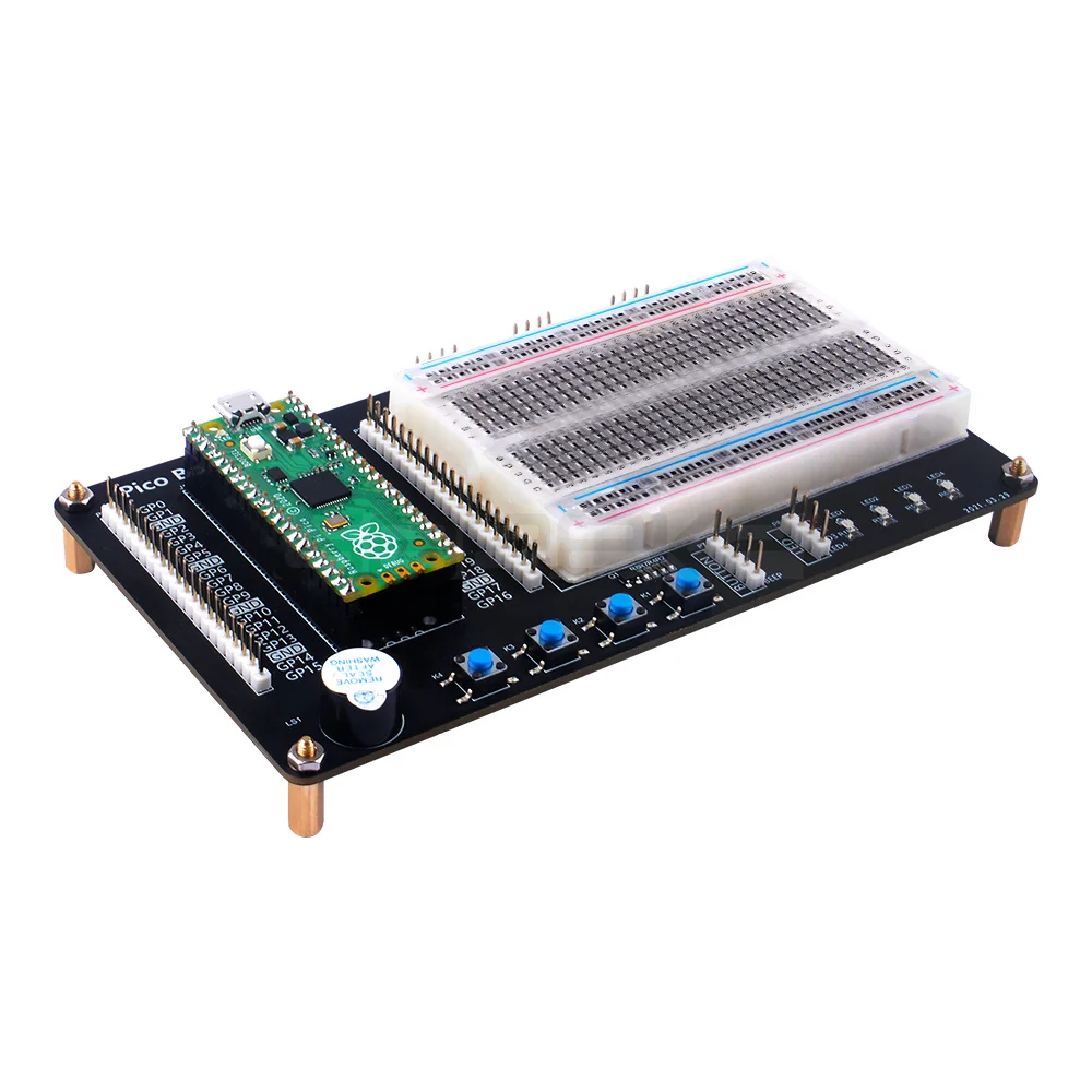 Raspberry Pi Pico/Pico W Breakout Breadboard Kit Support LED Lights ...