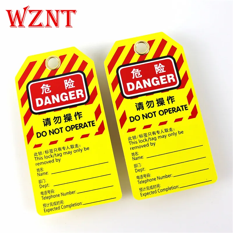 Customized Safety Warning Danger Loto Tags Manufacturers