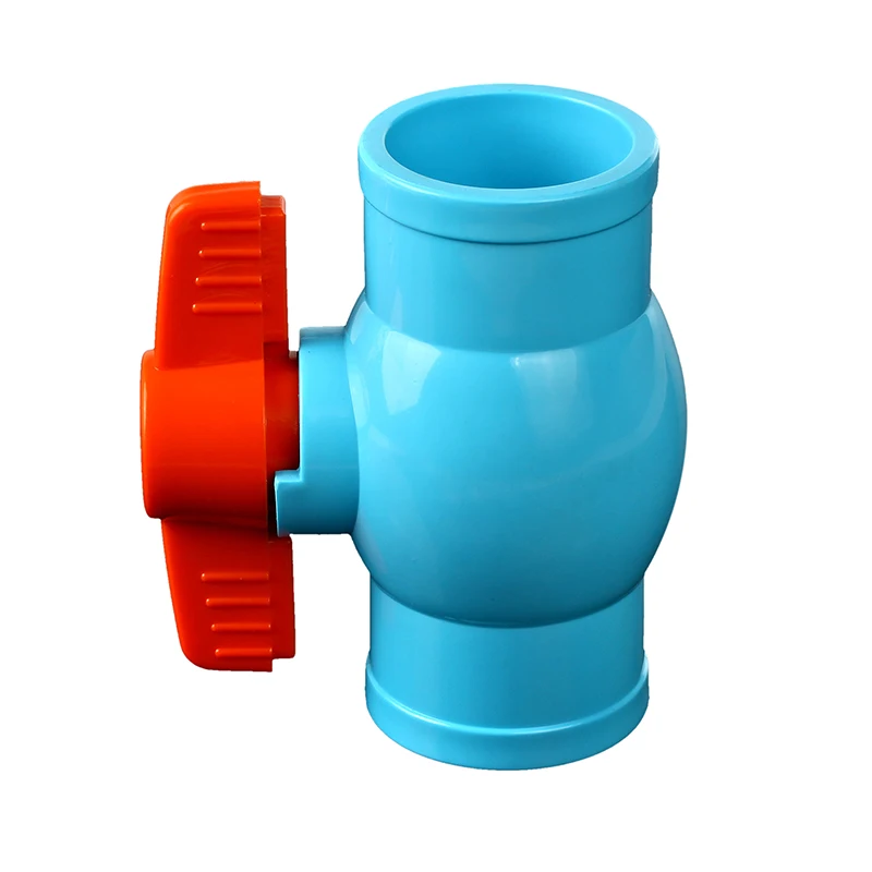 Morden Style PVC Ball Valve with Socket Pressure Reducing Slide Gate Pneumatic Control Customizable OEM Water Supply Ball Valve