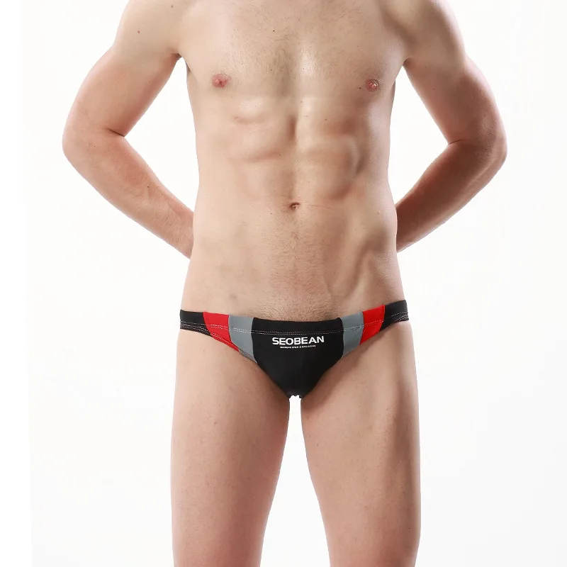 Men Swimsuits low waist short shorts beach pants summer men's bathing suits Men swim trunks surf short printed994_voghion.com