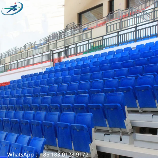 Outdoor Gym Telescopic Bleachers Flap Chair  Steel Grandstand Movable Stadium Bleachers in Dezhou  Factory