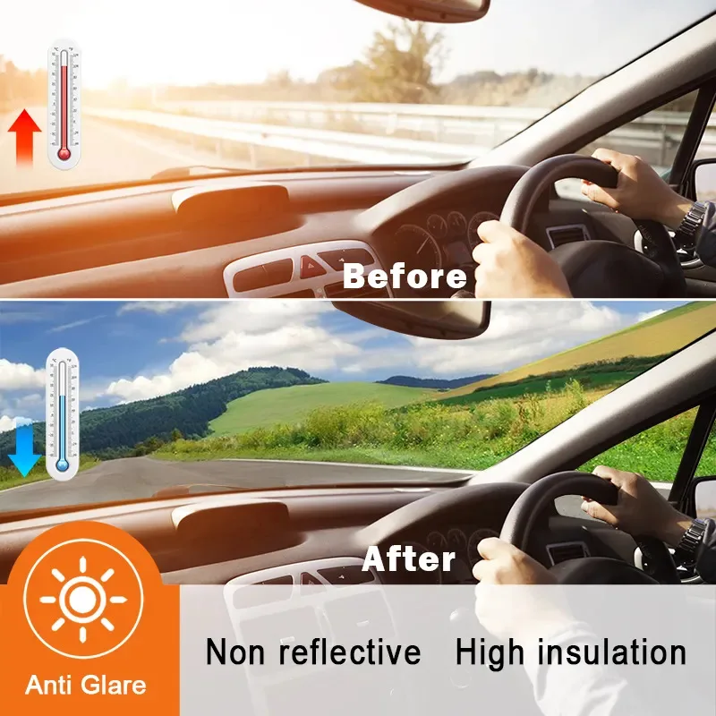Solar Smart Glass Tint 35% Vlt Ceramic Window Film PET Bulletproof Car Window Visors with Anti-Scratch Function