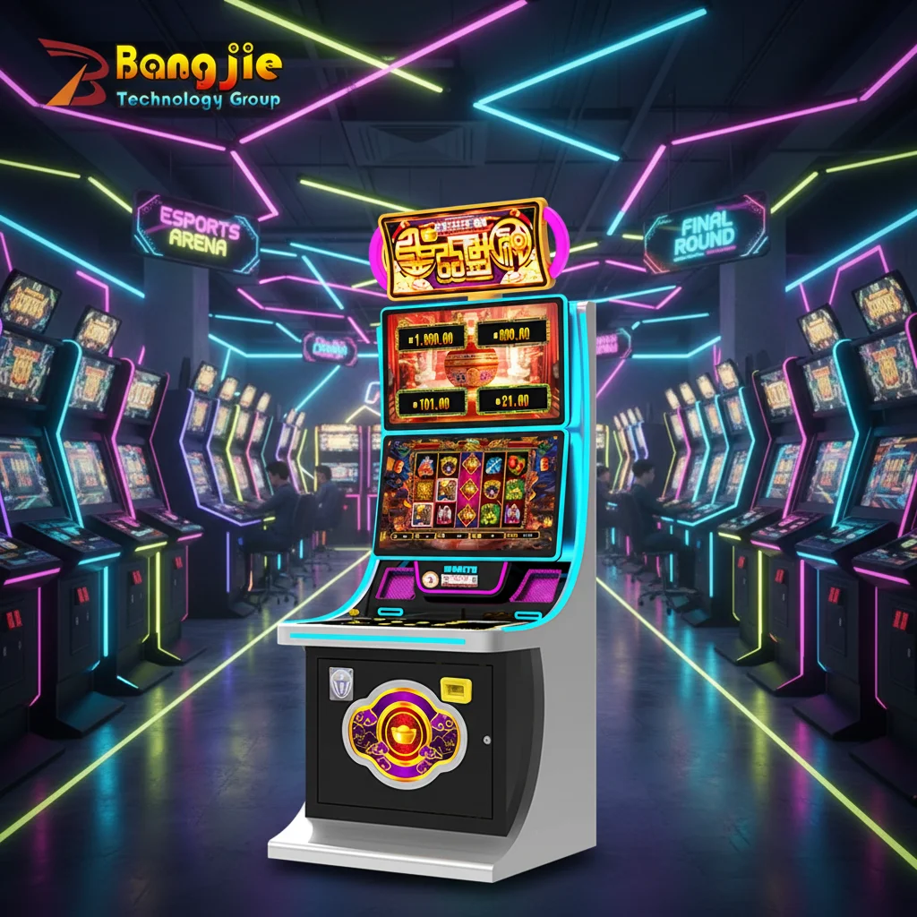 厂家直销 1人游戏双屏街机游戏机投币式老虎机换票游戏机