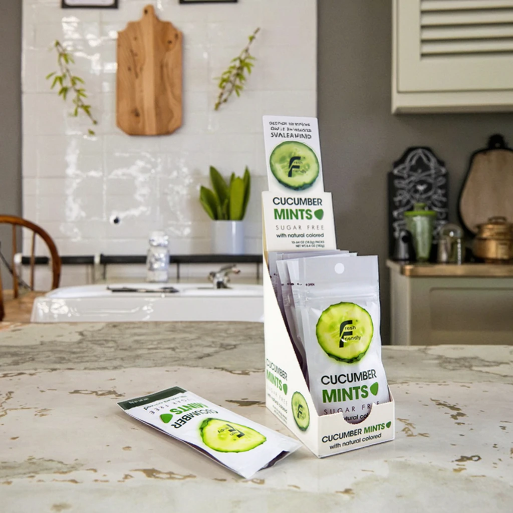 Triangle Tablet Mints Like Smint Cucumber Sugar Free Mint Candy