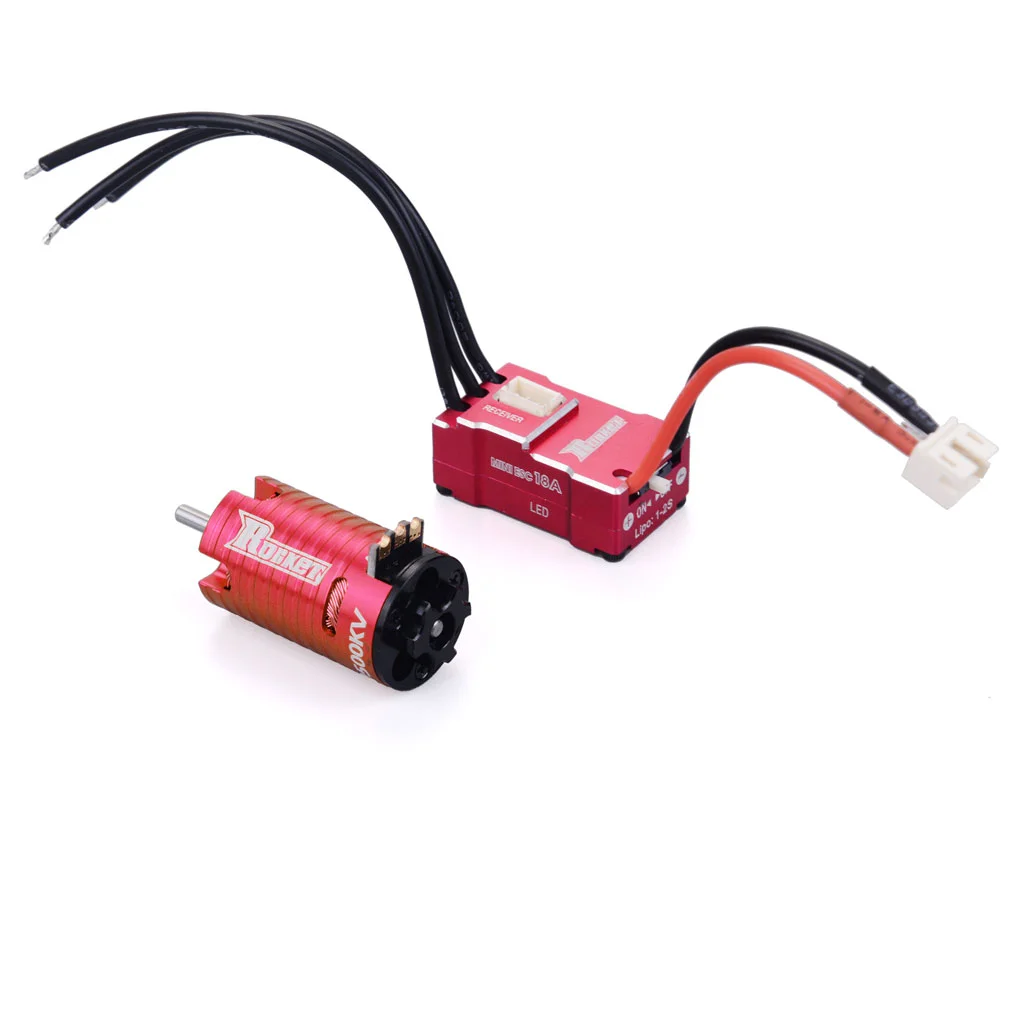 Surpass Hobby Rocket RC 1410 Mini & 18A ESC Brushless Combo for 1/24 1/28 RC Car Drift Scx24 Kyosho Wltoys K989 Miniz MRZ DRZ