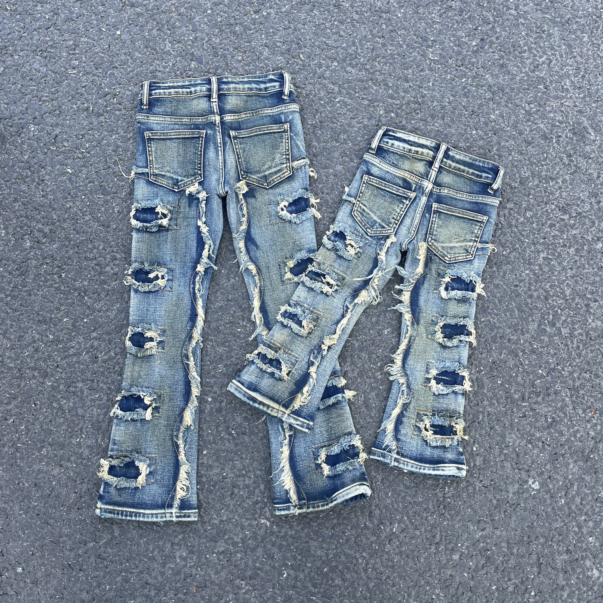 Nuovi stili 2-14 anni Toddle Boy Jeans Skinny Fit svasati Jeans in