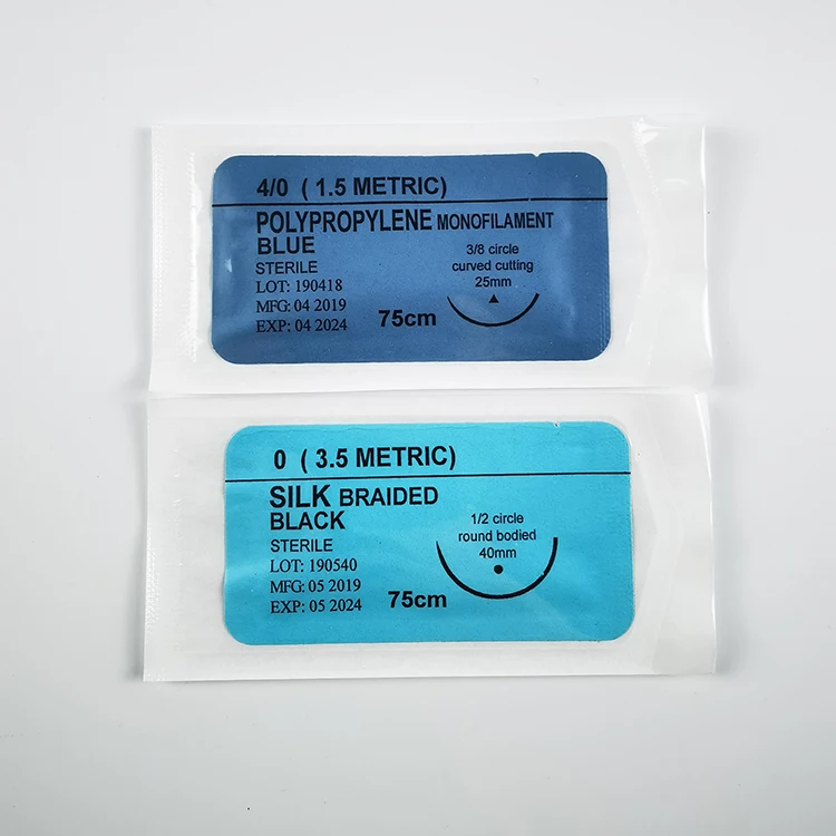 Seller Consumables Suture Material Types Of Suture Needles Sterile Medical Sutures With Best Price