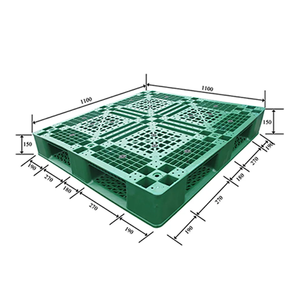 Plastic Pallet Manufacturer Euro Epal 1100 x 1100 x 150mm Stackable Hdpe Polyethylene plastic pallets for basement storage