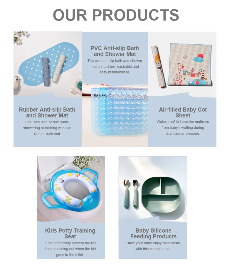 Rubber Bathtub Bath Mat Baby Bath Mat With Suction Cup Antislip Bath