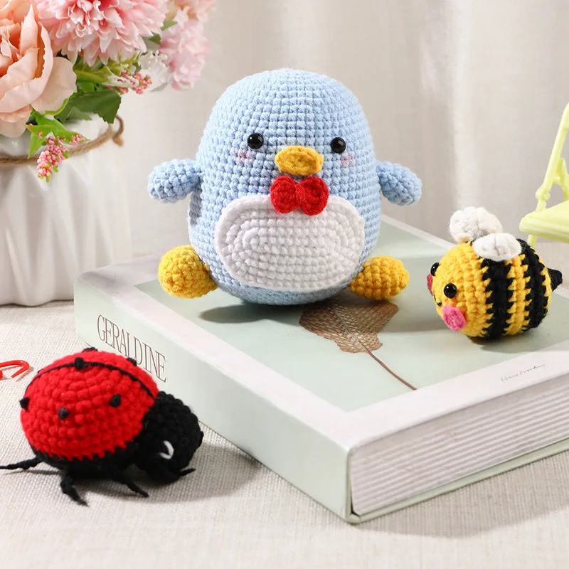 DIY Handmade Crochet Kit Ladybug Crochet Kits for Beginners Adults Crochet Kit