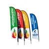 P-shaped 2.8 meters single-sided flag