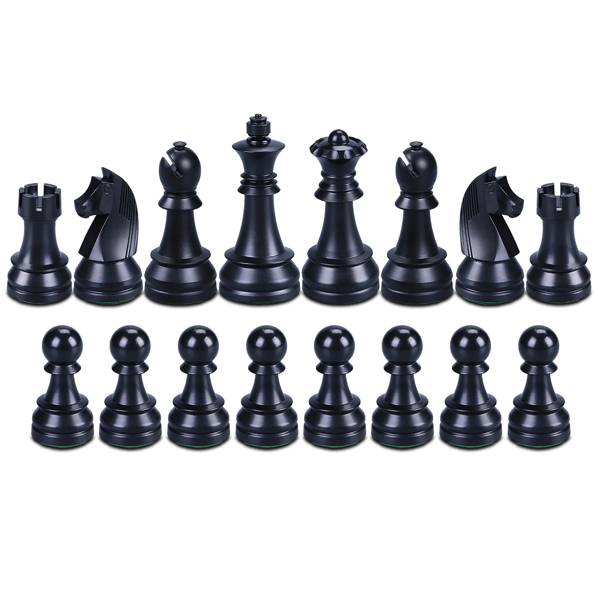 ABS triple weighted chess pieces hard broke heavy chess games pieces piezas  de ajedrez
