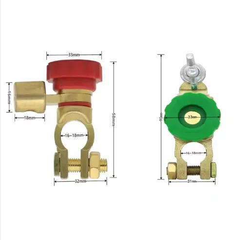 Универсальный выключатель питания аккумулятора/аккумулятор, зажим для банок, корабль, терминал из цинкового сплава, RV