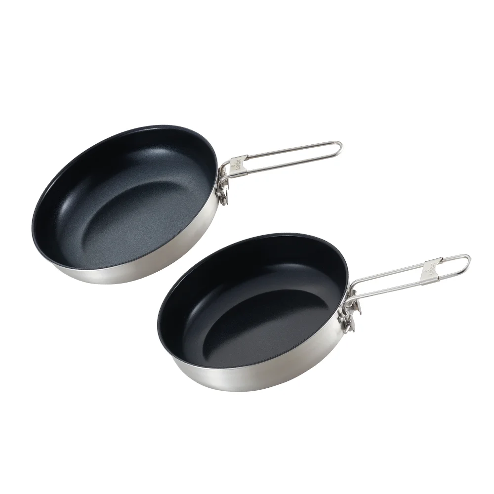 Customized Outdoor Lightweight Portable Frying Pan Fry Pan Steel 304 For Egg