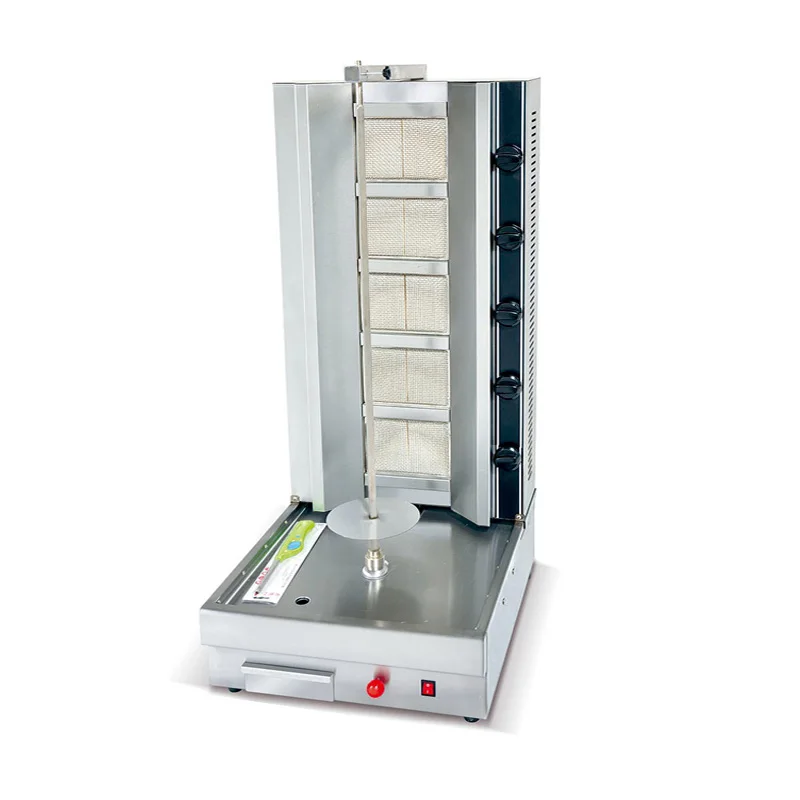 High Quality 4 Burner Doner Kebab Machine Commercial Gas Shawarma Machine for Sale