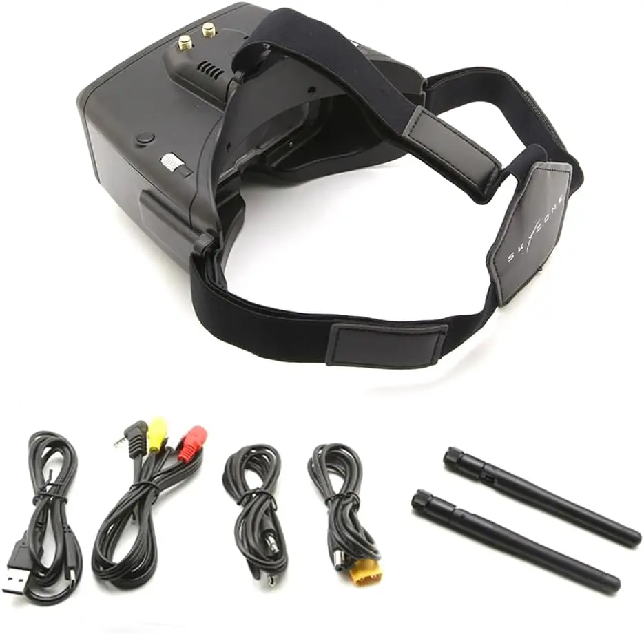  V2 Diversity 5.8ghz 48ch Steadyview Receiver FPV Goggles with DVR