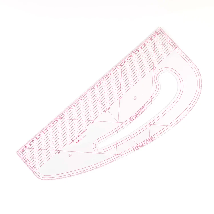 Dihan #9511 Drawing Mold Ruler,Seam Allowance French Curve Ruler Vary ...