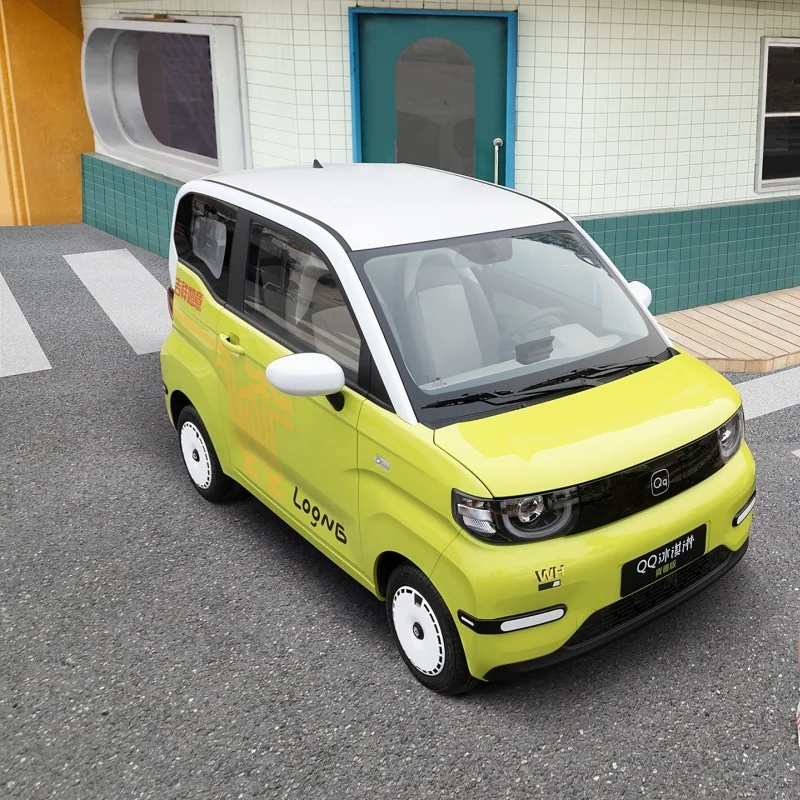 product ice cream chery new energy qq ice cream mini car pure electric 2024 range 120km 3 door 4 seater two door car-59