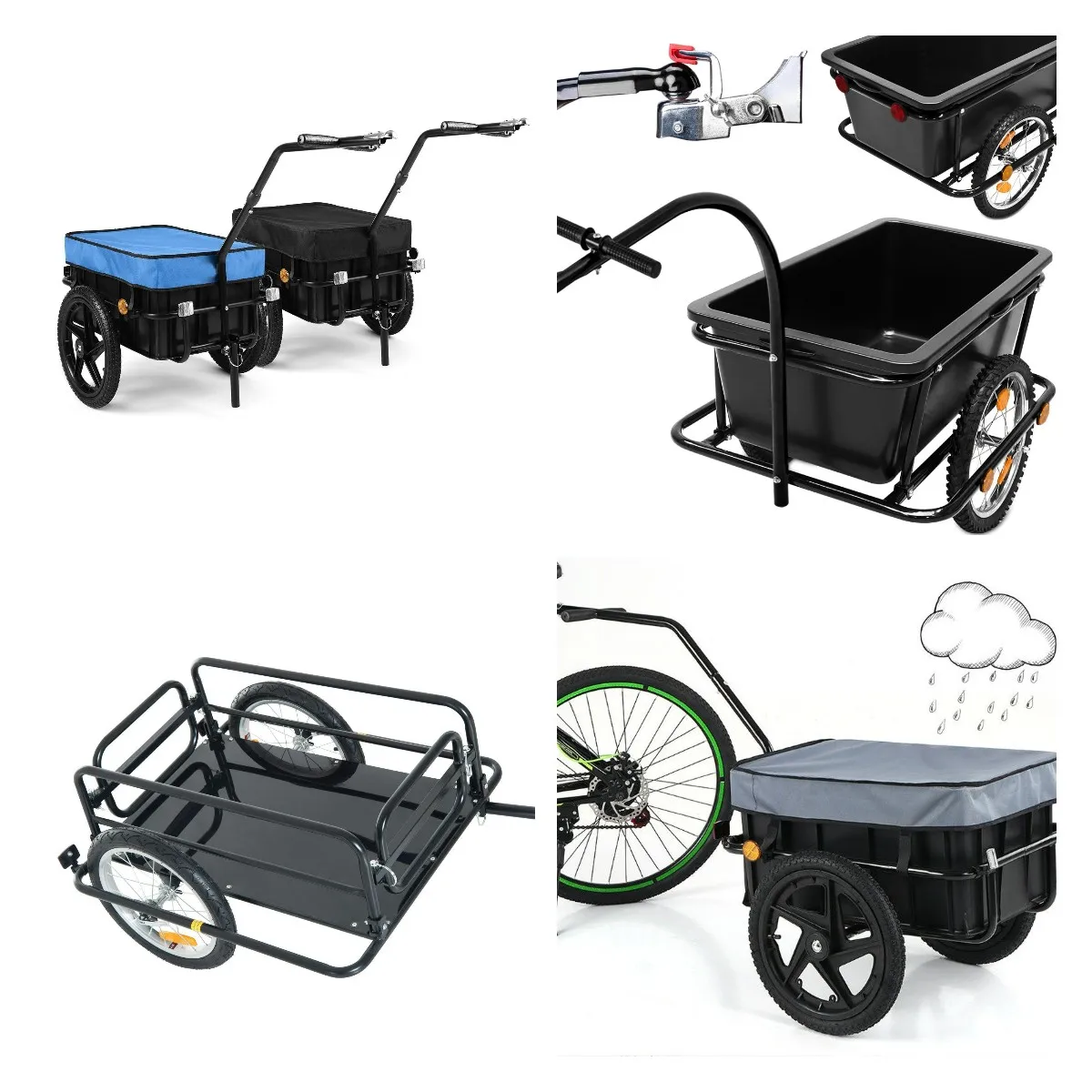 Bike Cargo Trailer Bicycle Luggage Trailer Hand Wagon Buy Bike Cargo