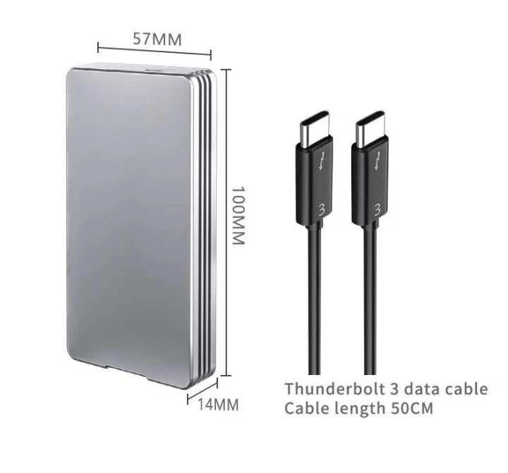 ACASIS TB3 With Certification 40Gbps NVME M.2 SSD Enclosure 2TB Aluminum  USB-C With 40Gbps Cable - Buy ACASIS TB3 With Certification 40Gbps NVME M.2  SSD Enclosure 2TB Aluminum USB-C With 40Gbps Cable