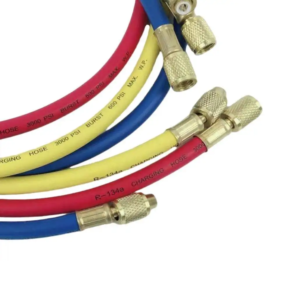 Set Manometro Diagnostico Per A/C - 3 Vie Con Tubi E Gancio, Per Climatizzazione Auto - Foto 9